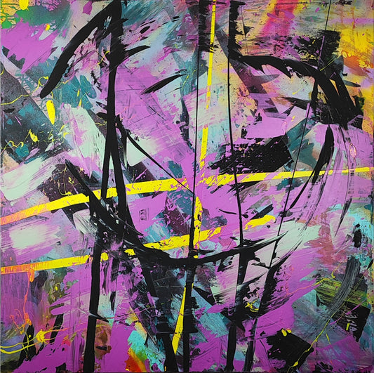 2024 Glitch Abstract painting by Erik Sandell