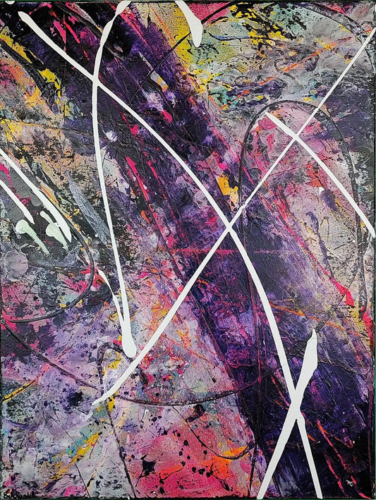 Dans un endroit lointain - Toucher infini - peinture abstraite