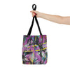Glitch I, Färgglad Abstrakt Tote Bag