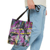 Glitch I, Färgglad Abstrakt Tote Bag