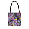 Glitch I, Färgglad Abstrakt Tote Bag