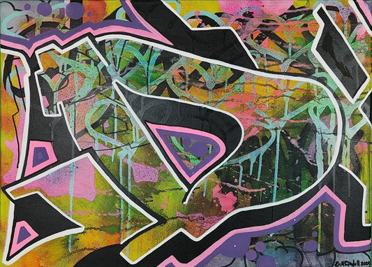 "ELDA" (Fire)" Graffiti painting by Erik Sandell